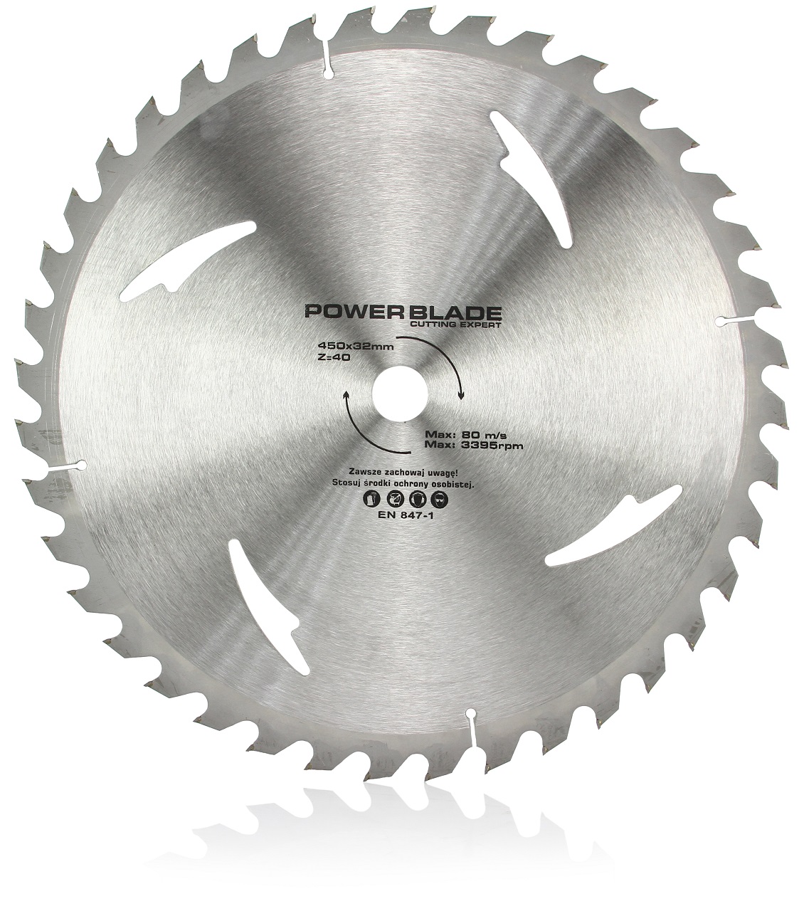 MAR-POL M090753 Pilový vidiový kotúč na drevo 450mm x 32 mm x 40T