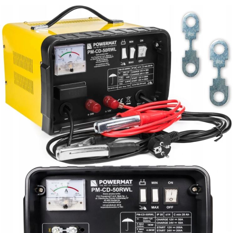 Powermat PM-CD-50RWL Autonabíjačka + štart 50A 230V 12V/24V