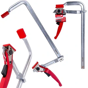 GEKO T00587 Kovaná račňová svorka zverák typu F 300x120 mm