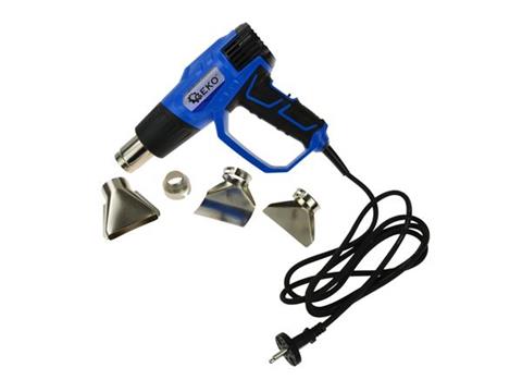 GEKO G80282 Elektrická teplovzdušná pištoľ 2000W rukoväť 4 trysky 2 stupne