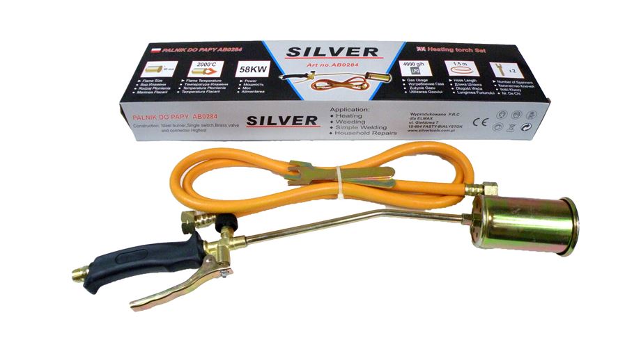 SILVER AB0284 plynový HORÁK 60mm 1850*C + hadica