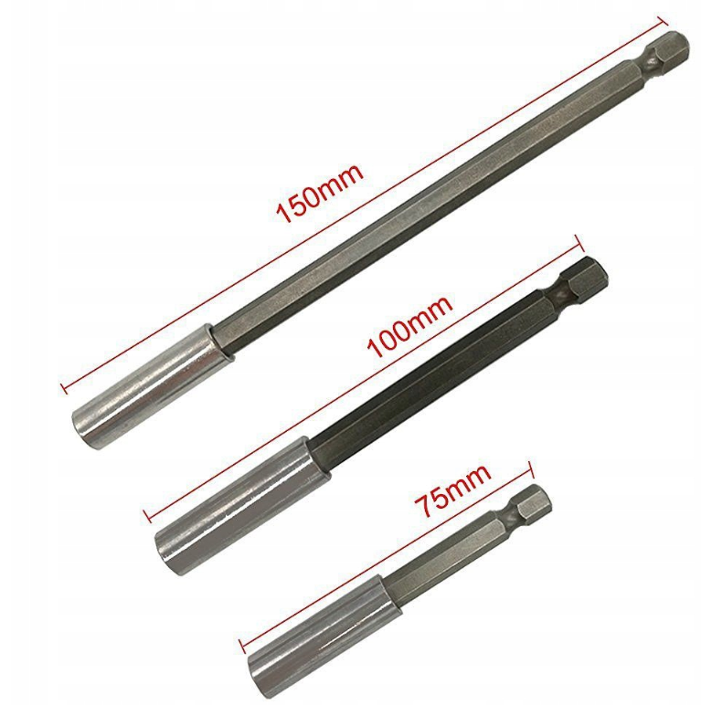 Silver S11218 Magnetický držiak bitov predĺženie 1/4" na bity 3ks