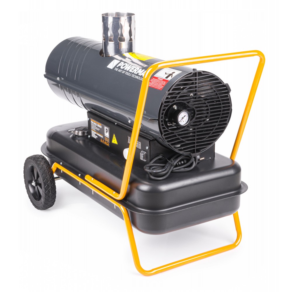POWERMAT PM-NAG-30SKN Naftový ohrievač s komínom kúrenie 30kW / 230V LCD displej