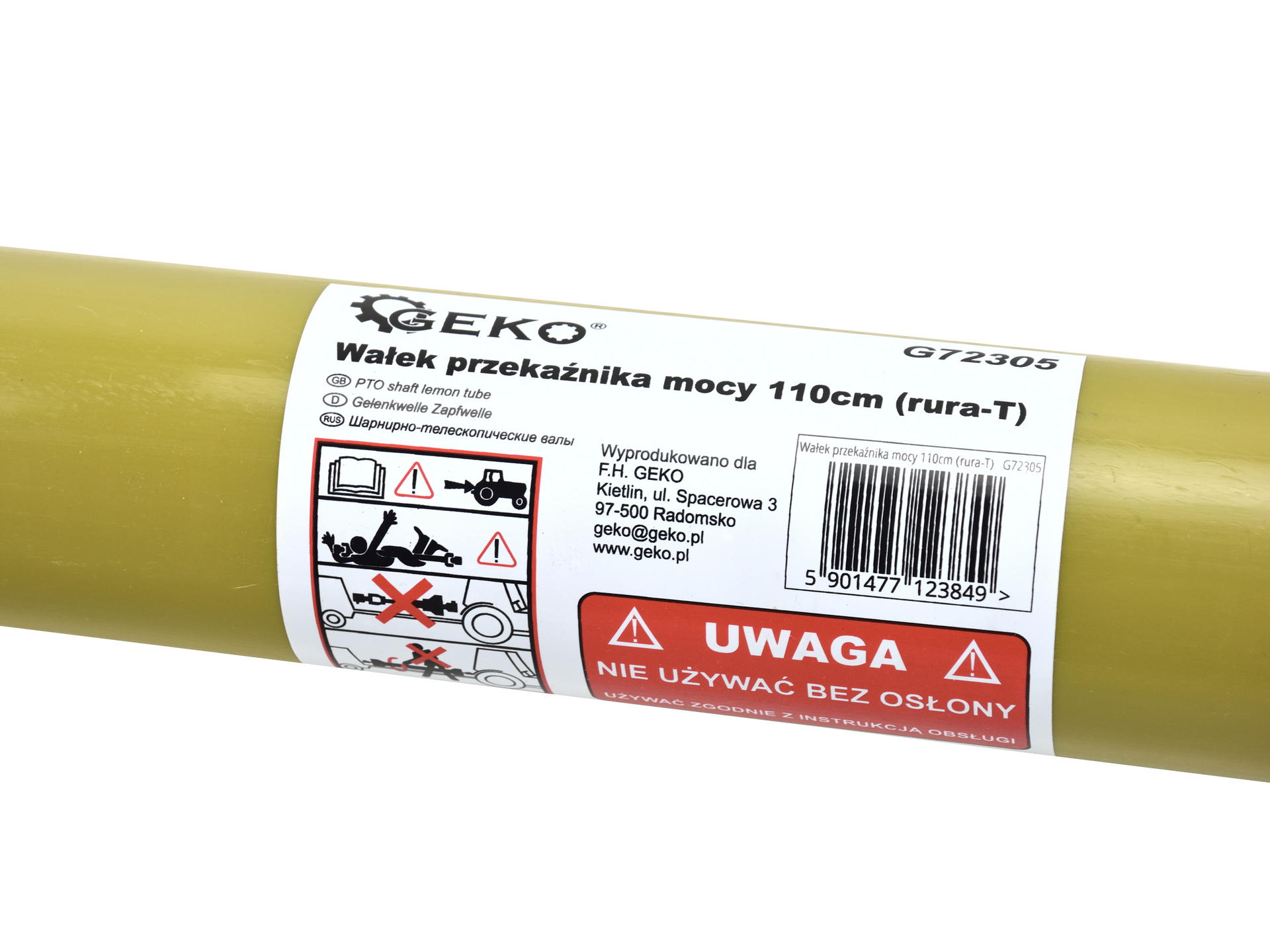 GEKO G72305 Kĺbový kardanový hriadeľ s trubkou 1100mm 