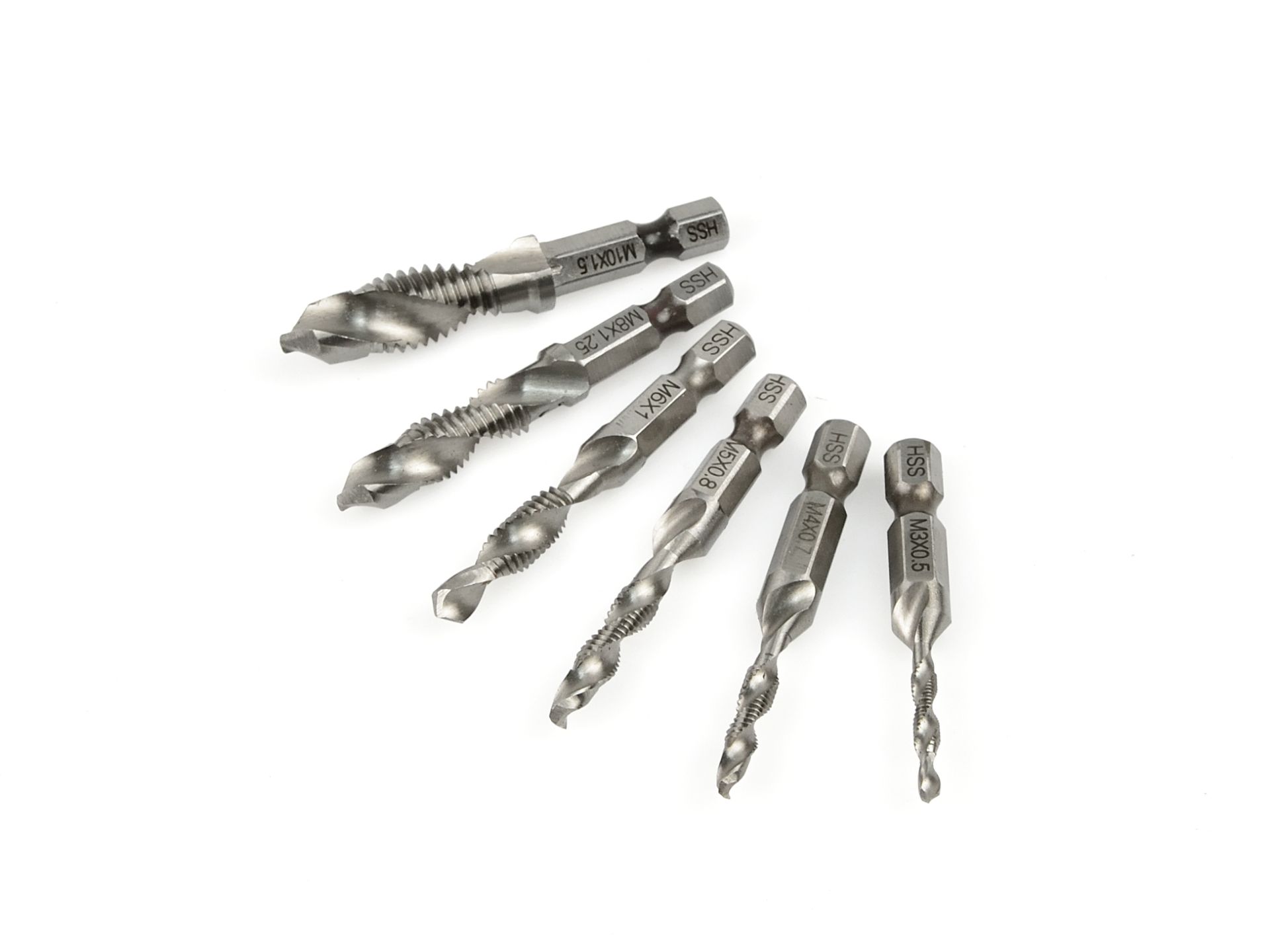GEKO G38117 Závitorezné vrtáky HSS M3 - M10 6ks