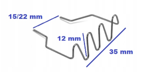 RS228 Zváracie sponky na plast spony sada sponiek 100ks do zváračky plastu