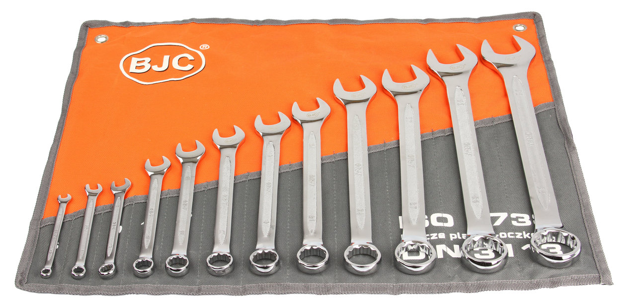 MAR-POL M58133 BJC Kľúče očko-ploché 6-32mm, 12ks, vidlicové kľúče