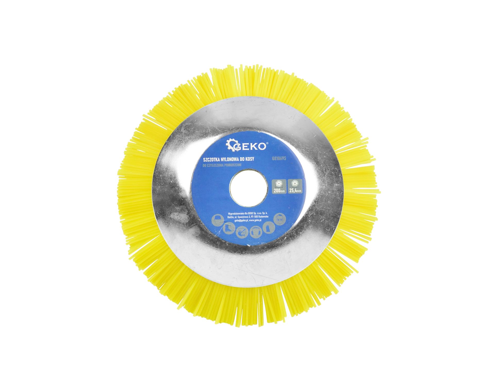 GEKO G81069S Nylonový kefový kotúč na čistenie povrchov 200 mm 25,4 mm