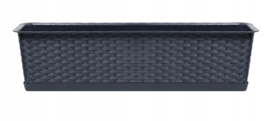 IRMA ISR50PA Balkónový kvetináč RATOLLA 50cm + miska, antracit