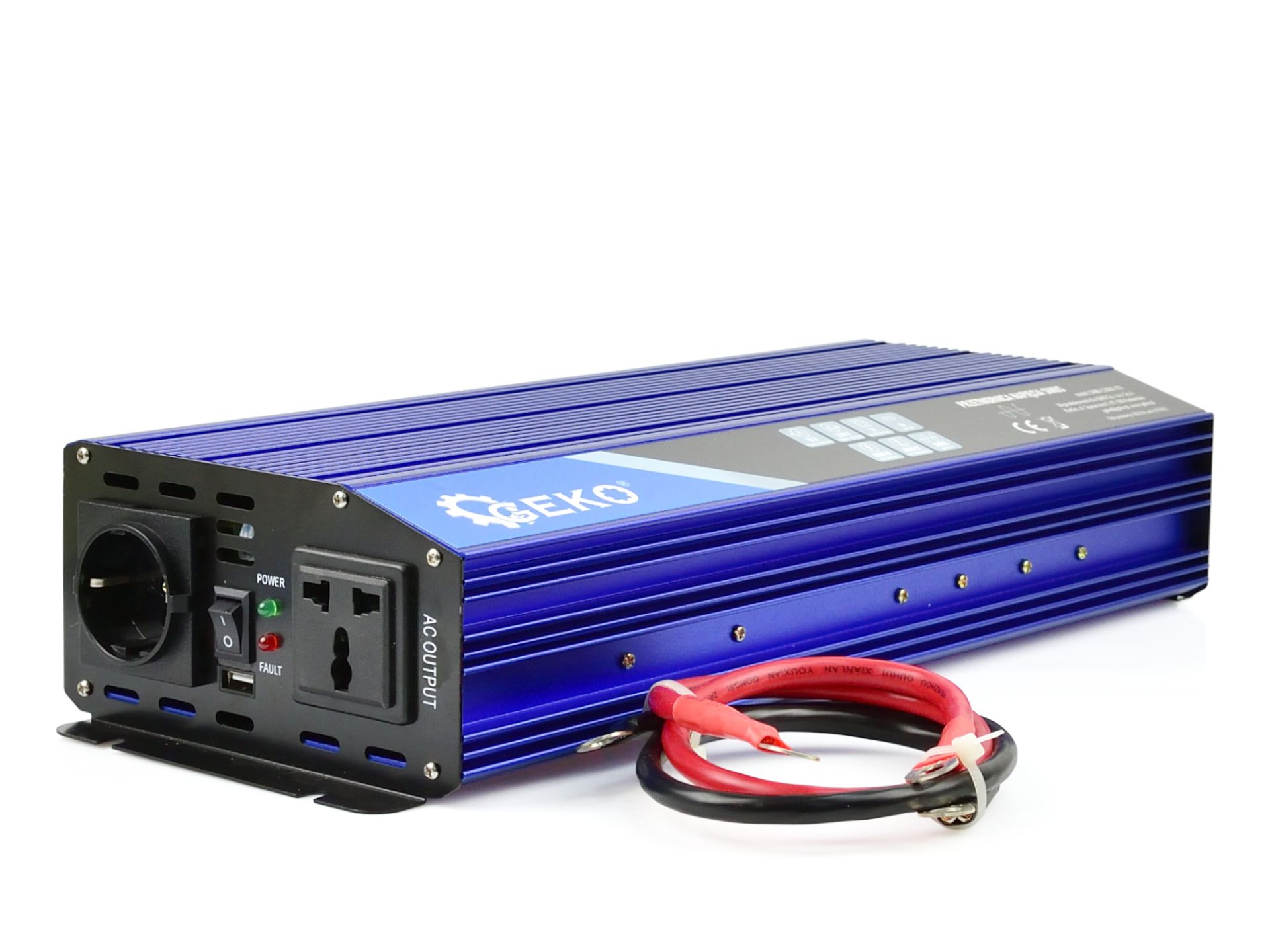 GEKO G17016 Menič napätia pre autá, člny 12V 230V 2000W/4000W