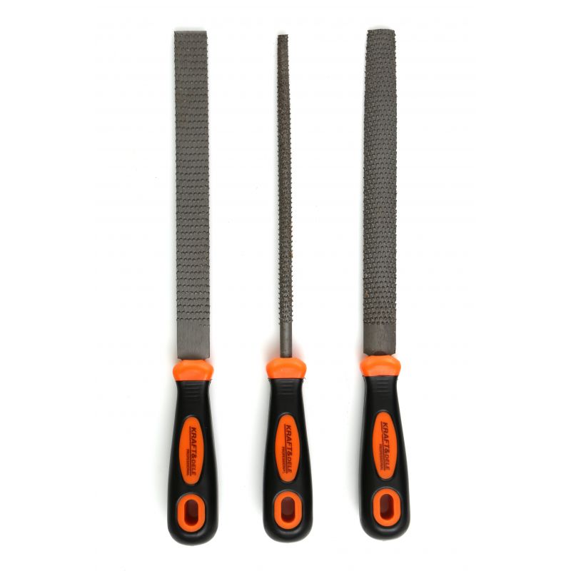 KRAFT&DELE KD10892 Súprava pilníkov na drevo 200mm 3ks 