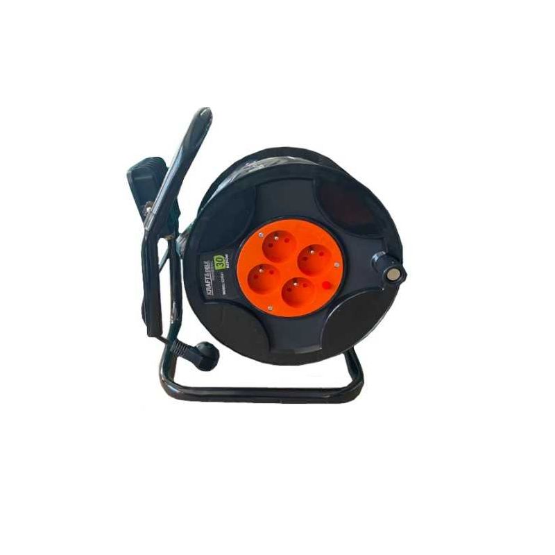 Kraft&Dele KD4037 PREDLŽOVACÍ KÁBEL NA BUBNE 30M + LED LAMPA 3x2,5mm
