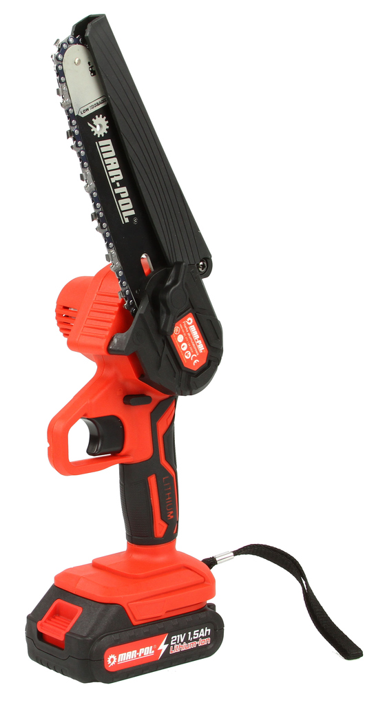 MAR-POL M66164 Akumulátorová reťazová píla 21V 1500mAh Li-Ion