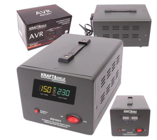 Kraft&Dele KD1931 Stabilizátor napätia regulátor elektrickej energie 1000VA 230V AVR