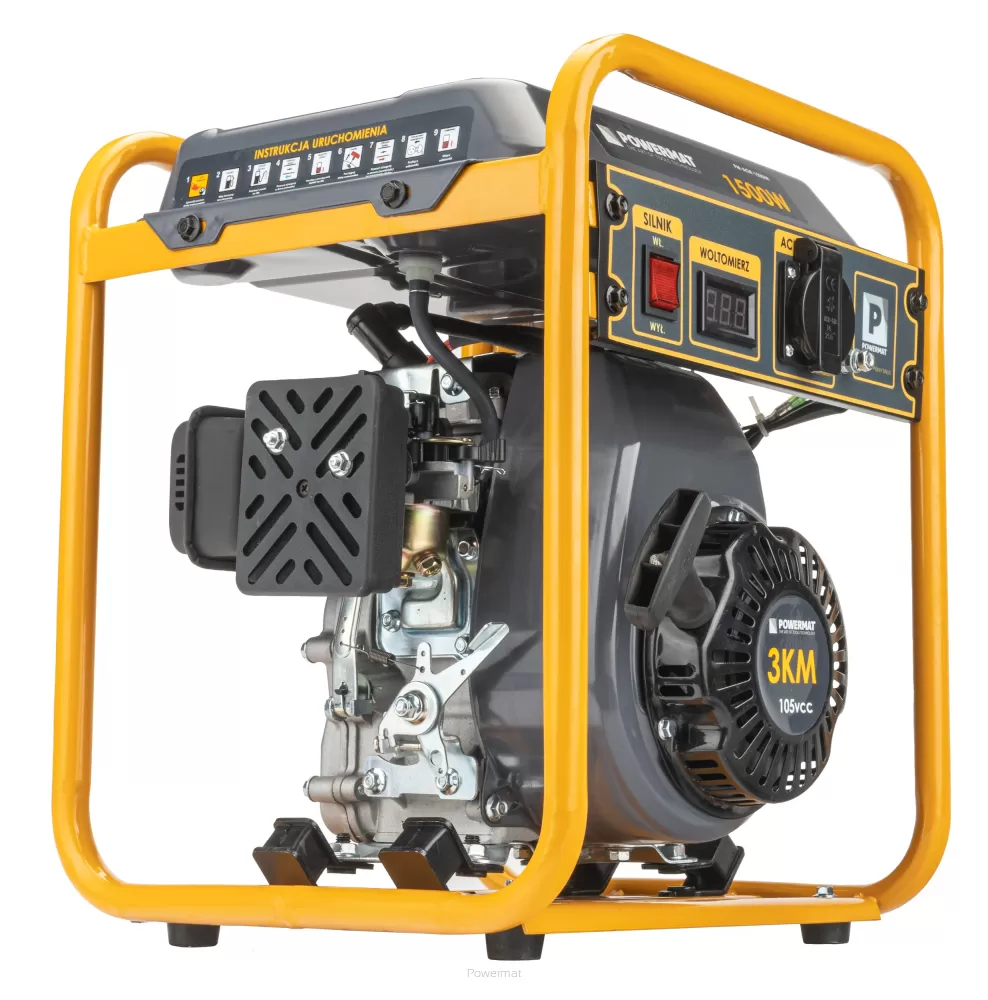 POWERMAT PM-AGR-1500IM ELEKTROCENTRÁLA GENERÁTOR PRÚDU 3HP 1500W
