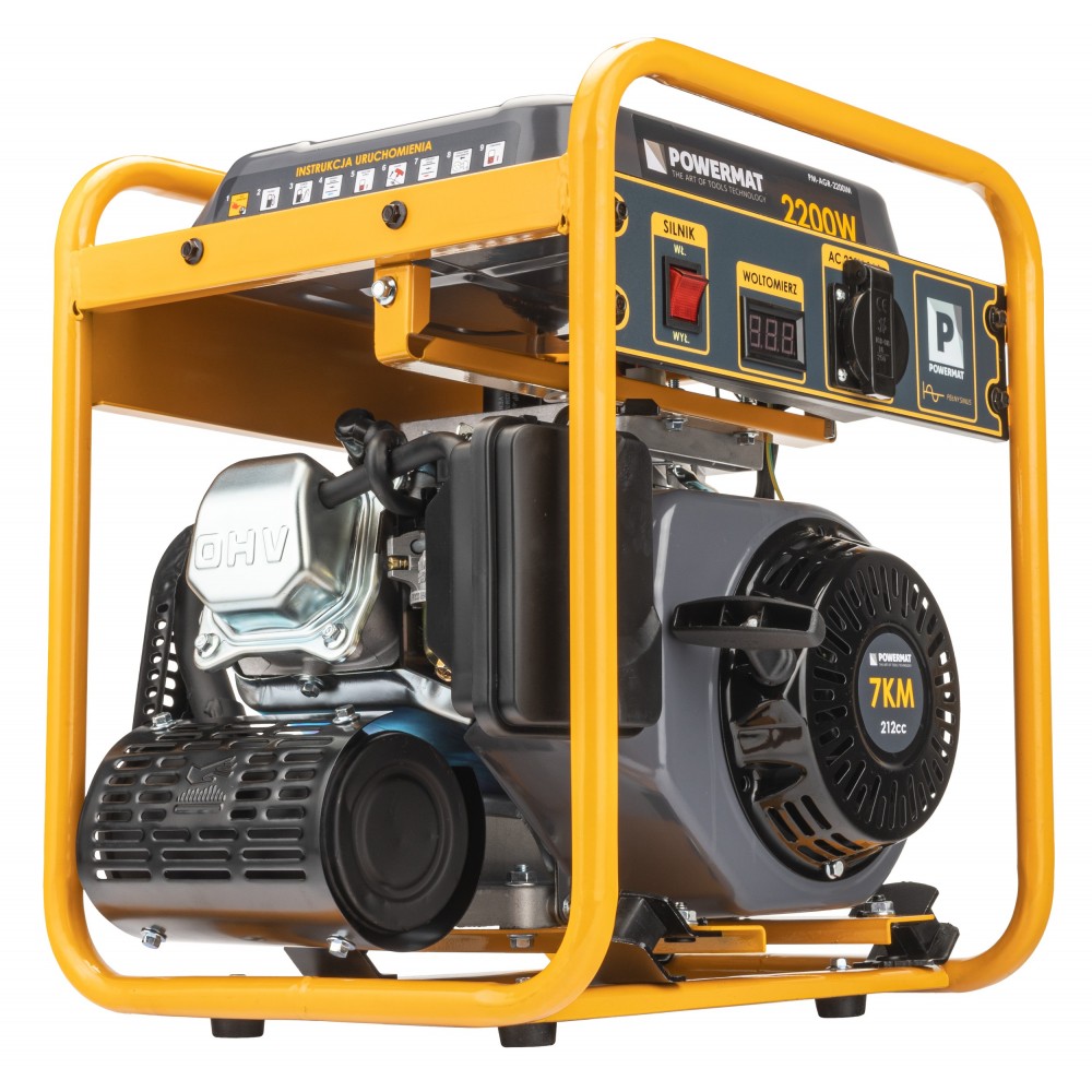 POWERMAT PM-AGR-2200IM GENERÁTOR PRÚDU ELEKTROCENTRALA 7HP 2200W