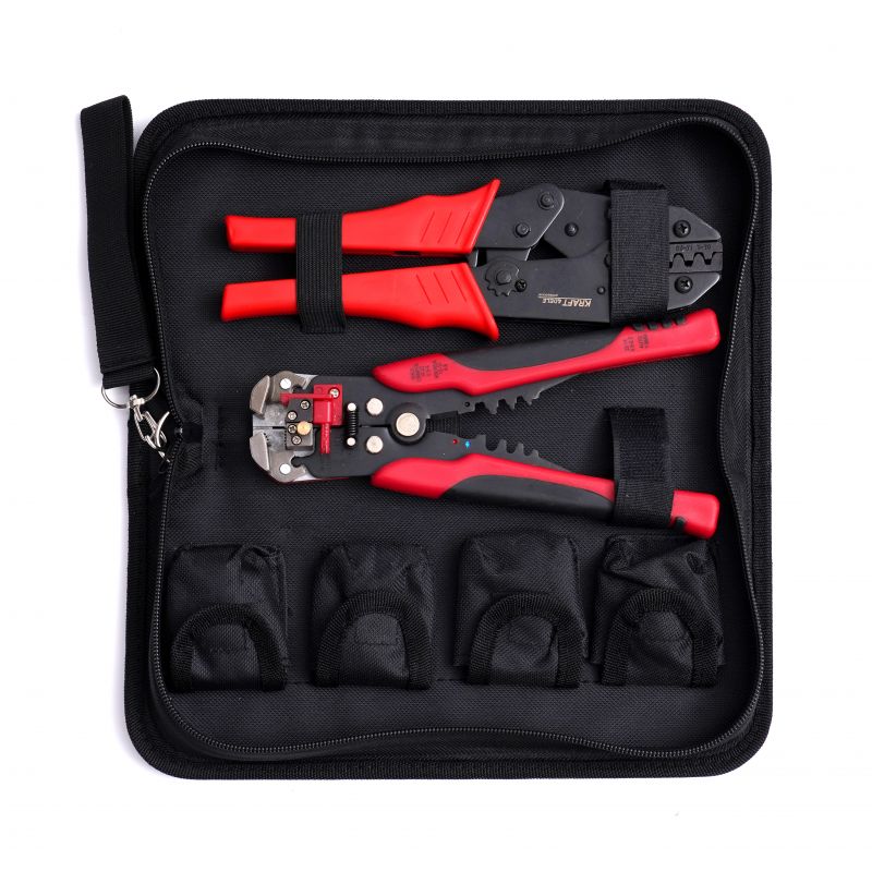 KRAFT&DELE KD10693 Krimpovacie kliešte na konektory - matrice + puzdro