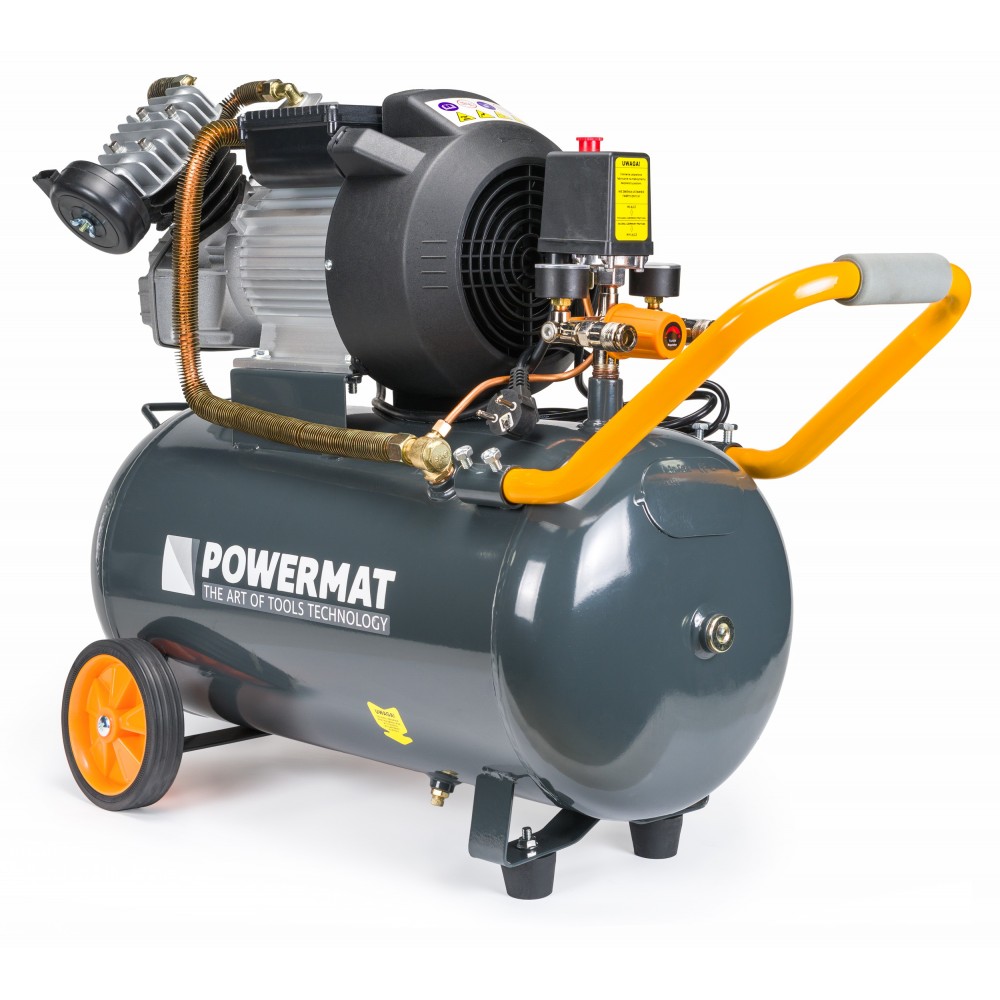 Powermat PM-KO-50T-V2 230V 3HP Kompresor olejový 2 piesty 50L