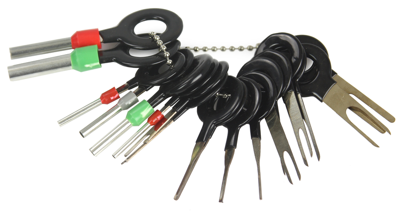 MAR-POL M57467 Kľúče - vypichováky pinov, konektorov vyťahovače sada 18 ks