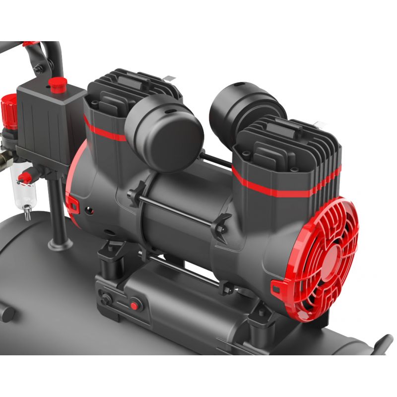 Kraft&Dele KD1390 Bezolejový kompresor 24l 2piesty 1300W