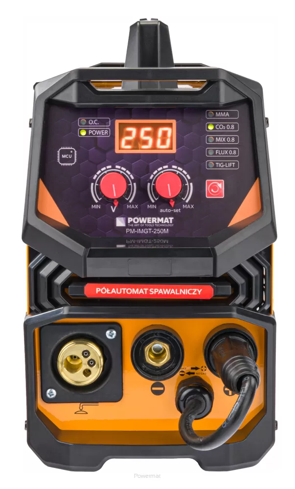 POWERMAT PM-IMGT-250M Invertorová zváračka 250A MIG/MAG/TIG/MMA