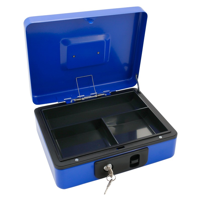 Irma KKAS13 Prenosná pokladňa 250x200x90mm s kľúčom, skrinka na peniaze, trezor