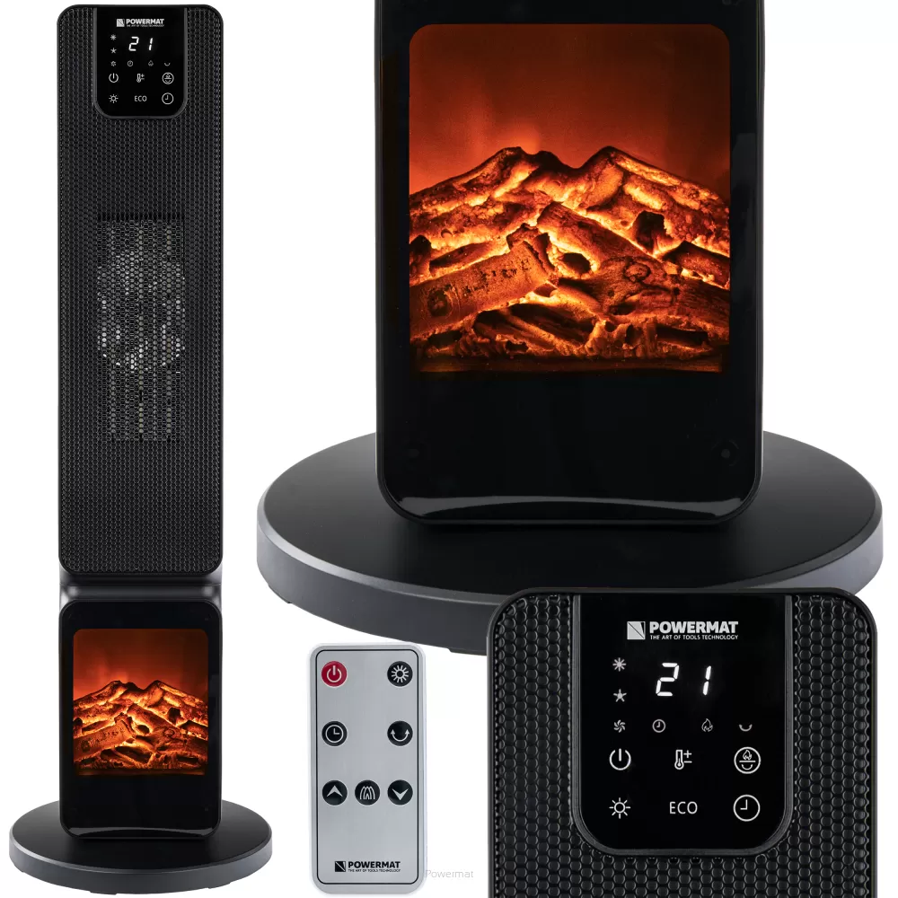 POWERMAT PM-GKL-3500DLK Elektrický ohrievač krb ventilátor 2500W