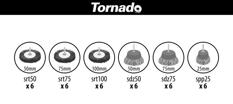 IRMA SSK3 Drôtené kefy kotúčové na vŕtačku 36 kusov