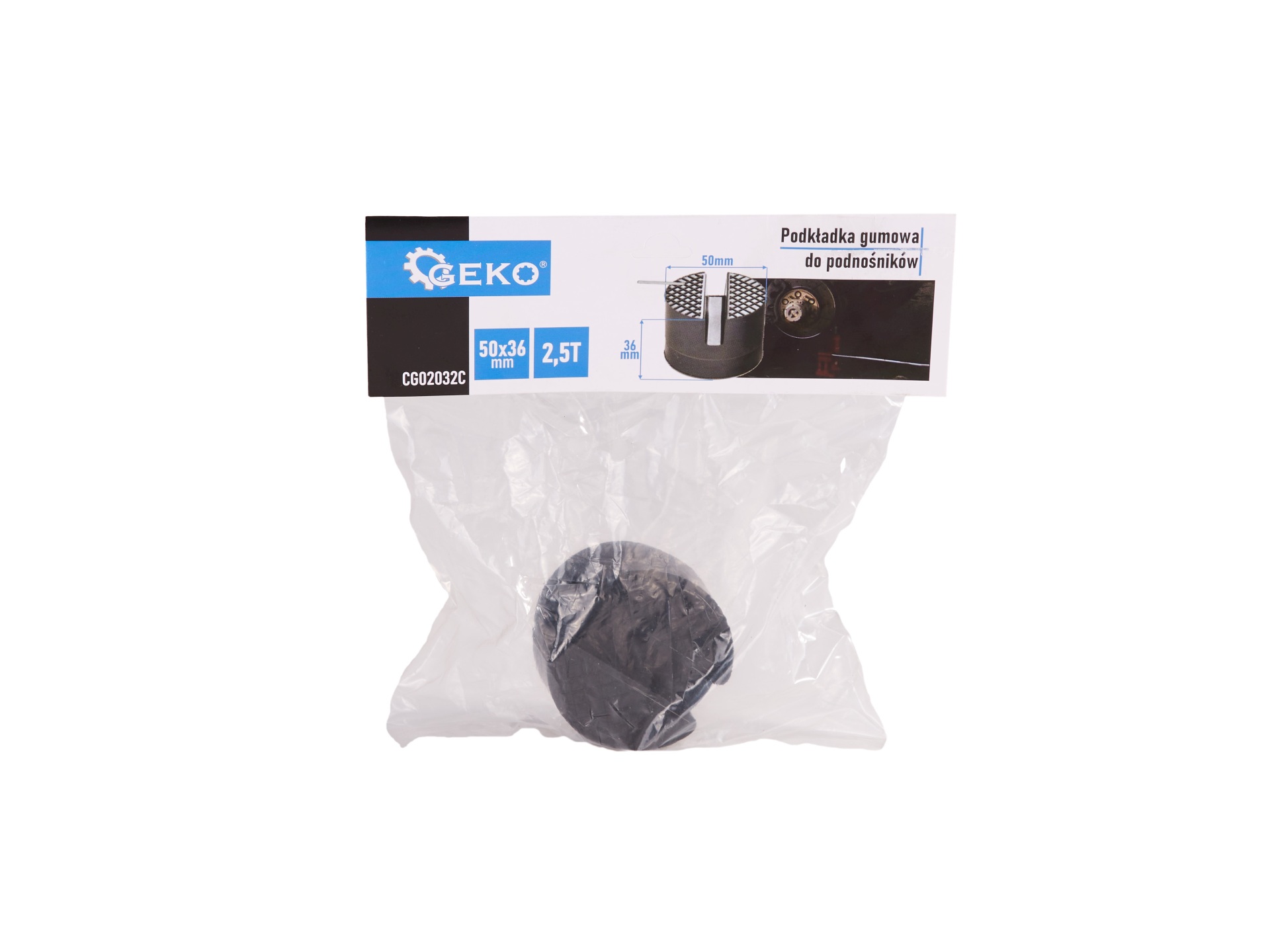 GEKO CG02032C Gumový podstavec na hydraulický zdvihák 2,5T 50x36mm