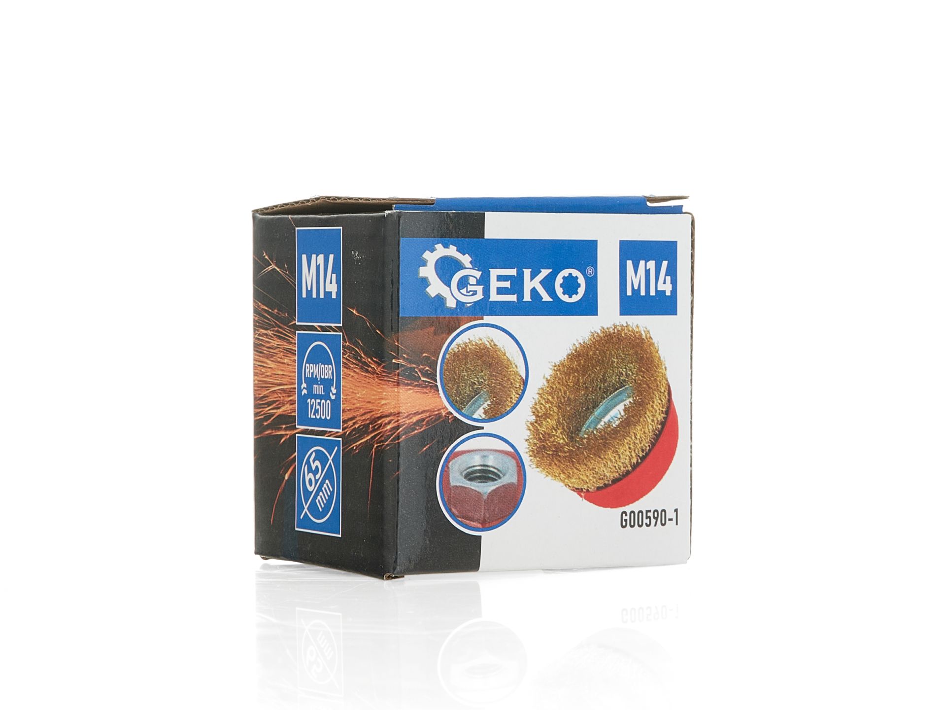 GEKO G00590-1 Predná kefa z mosadzného drôtu 65 mm M14