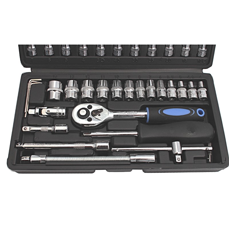 Irma KNZ4614 Nástrčné hlavice kľúče 46ks 1/4'' 6 uhl. 4-14mm bity sada