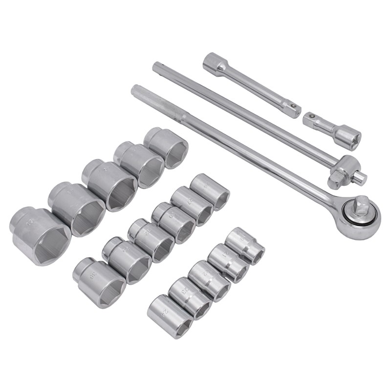 IRMA KNZ216 Gola sada nástrčné kľúče v kufríku 21ks 3/4'' 6hran 19-50mm