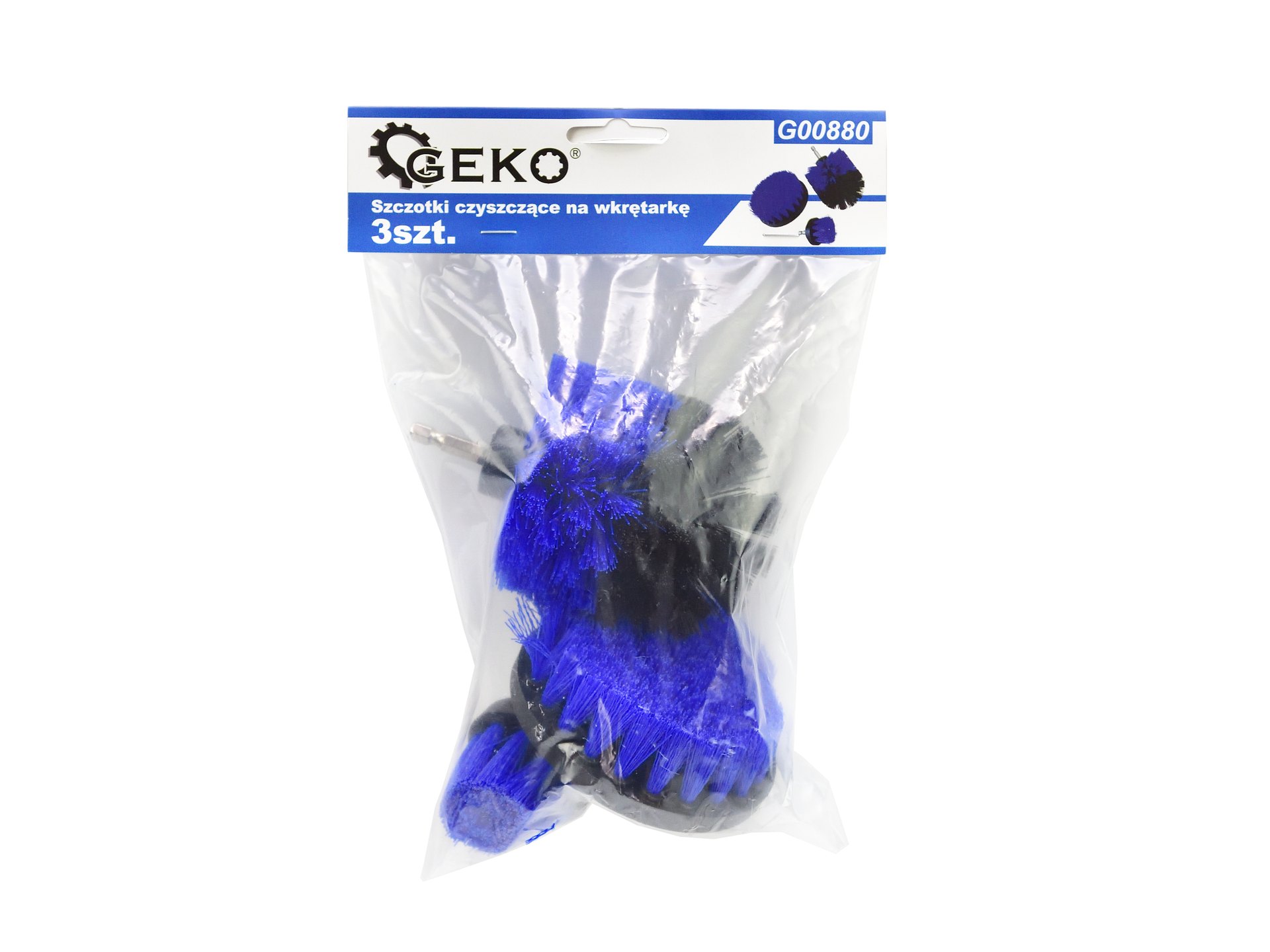 GEKO G00880 Čistiace kefy na vŕtačku 3ks