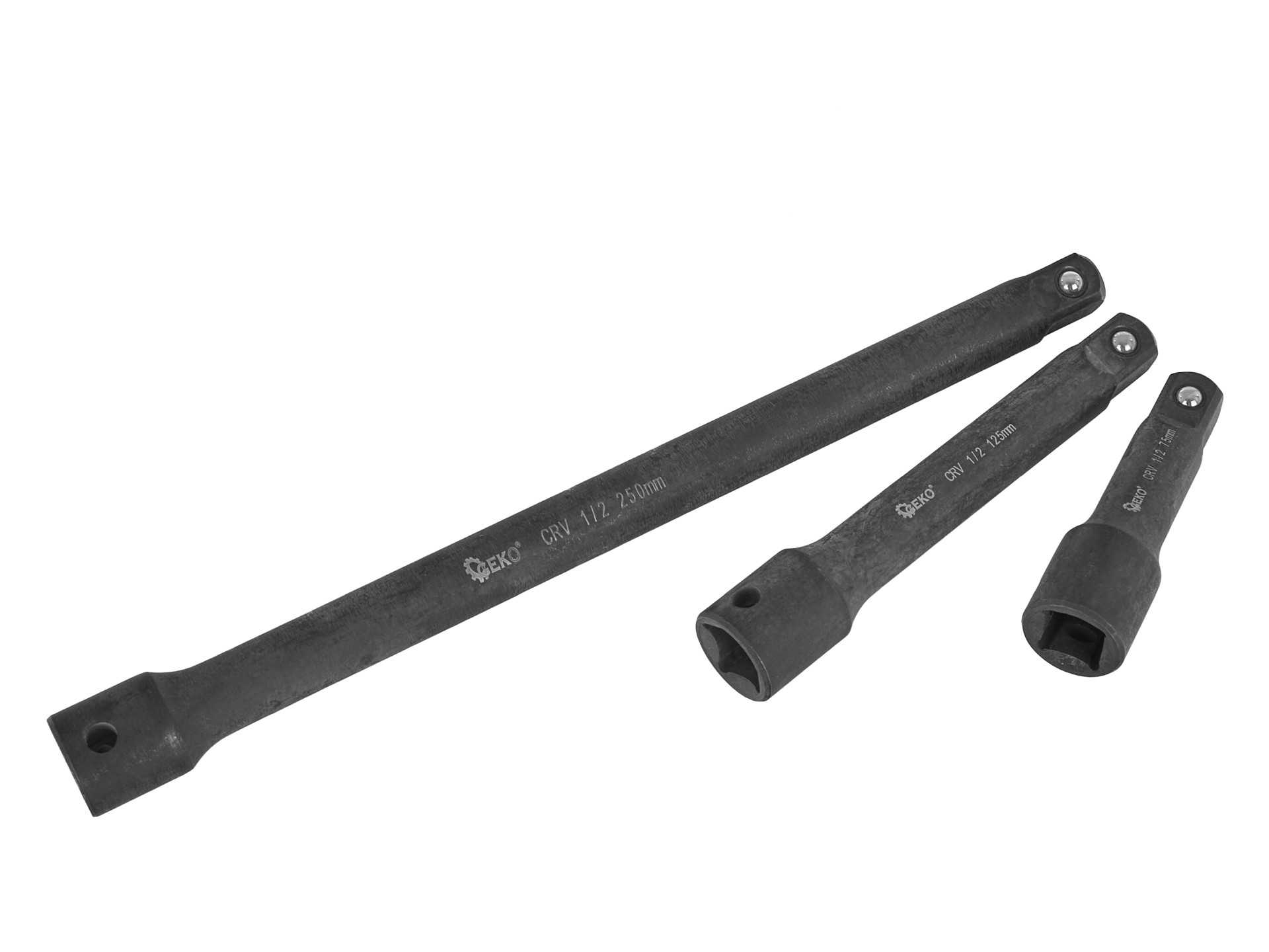 Geko G10531 Predlžovacia gola nástavec kľúča 1/4" 3/8" 1/2" CrV 9ks