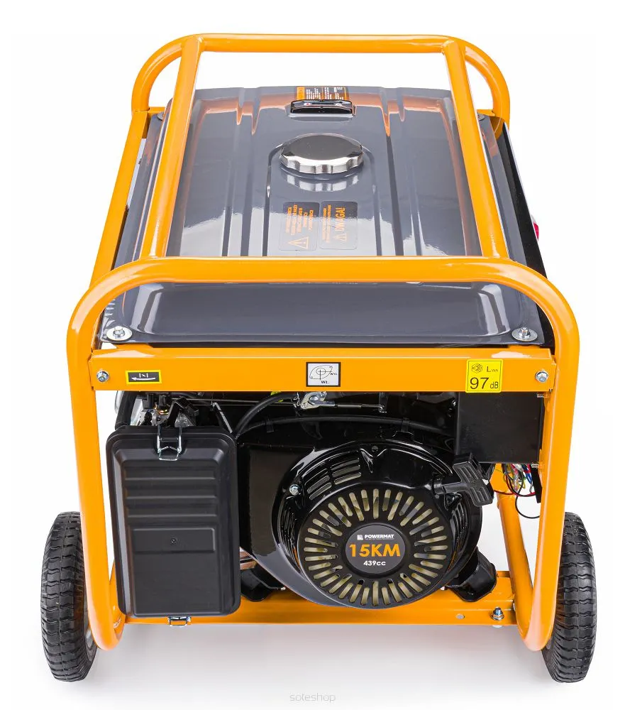 POWERMAT PM-AGR-7500M-EL ELEKTROCENTRÁLA GENERÁTOR PRÚDU 15HP 230V/400V 7500W AVR