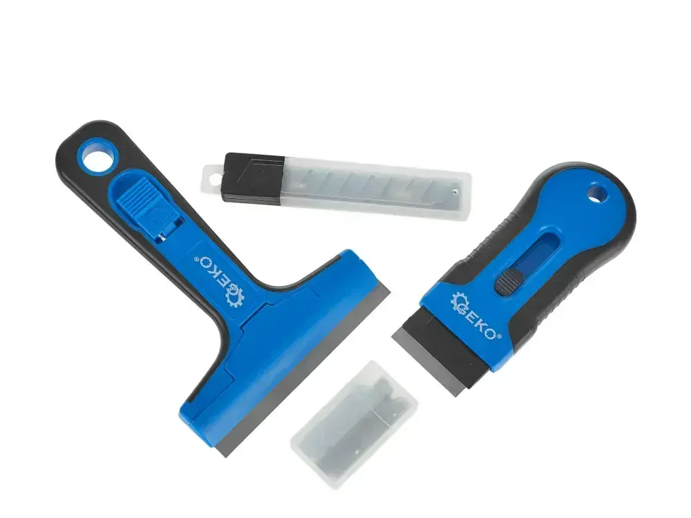 GEKO G66061 Škrabka nože na čistenie skla náhradné čepele sada 12ks