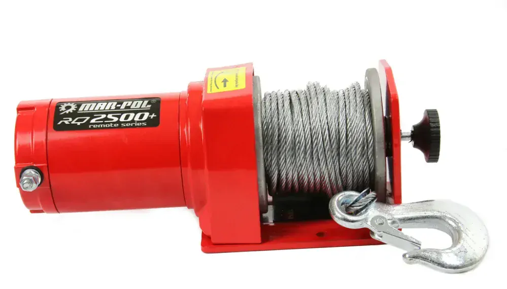 Mar-pol M80762 Elektrický lanový navijak 1133kg 12V RQ2500 s diaľkovým ovládaním