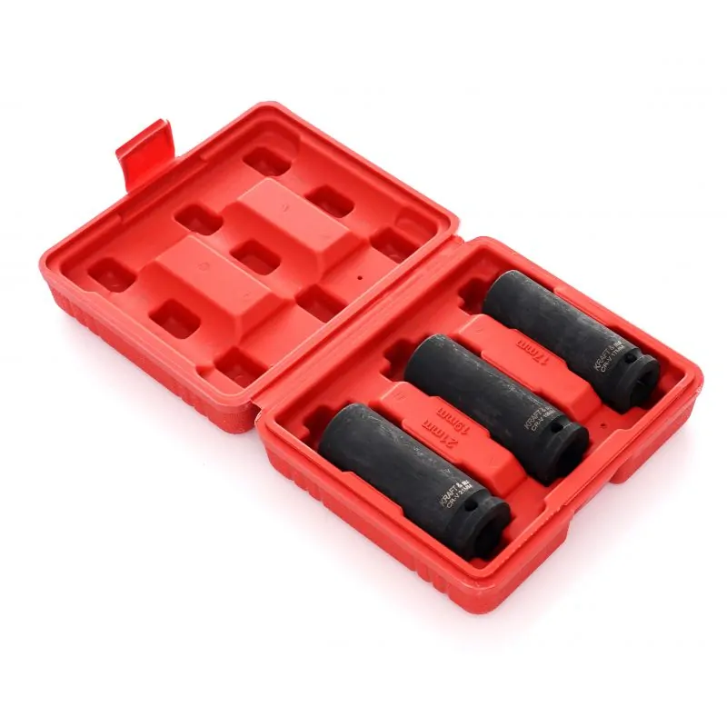 Kraft&Dele KD11750 Nástrčné hlavice kľúče 3 kusy, 1/2" L:78