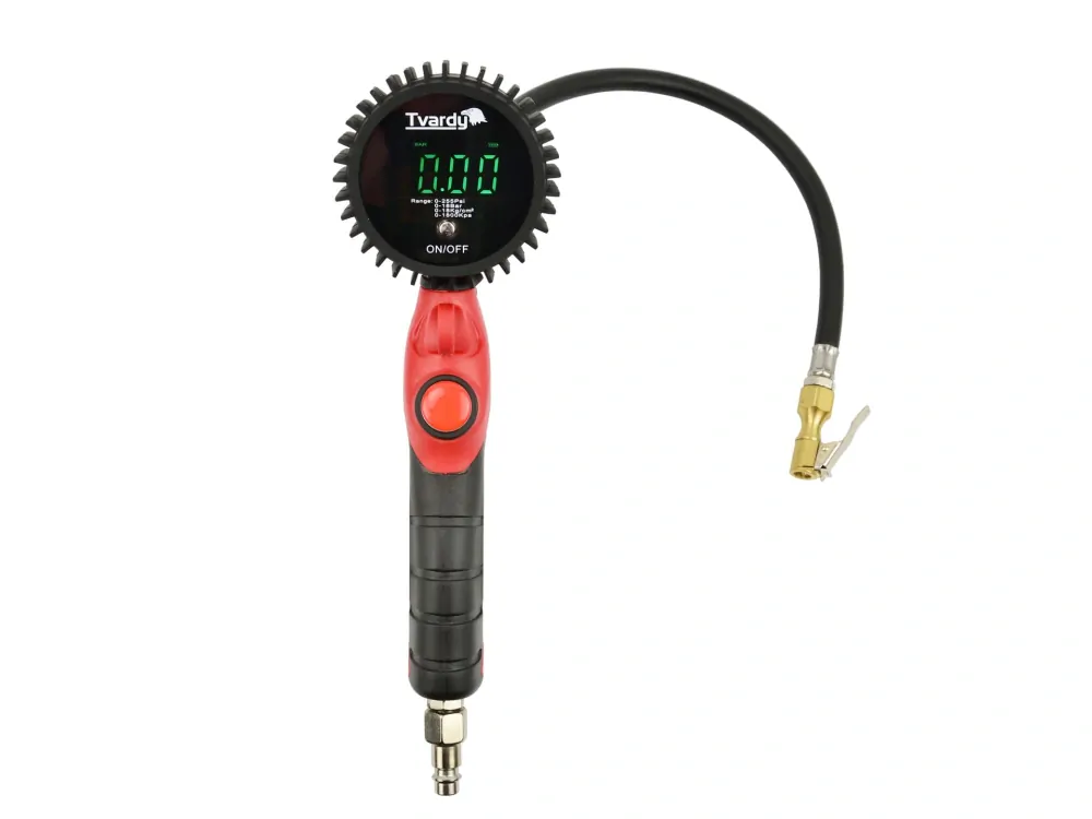 TVARDY T00241 Profesionálna pištoľ na hustenie pneumatík s digitálnym LED tlakomerom 0-18bar