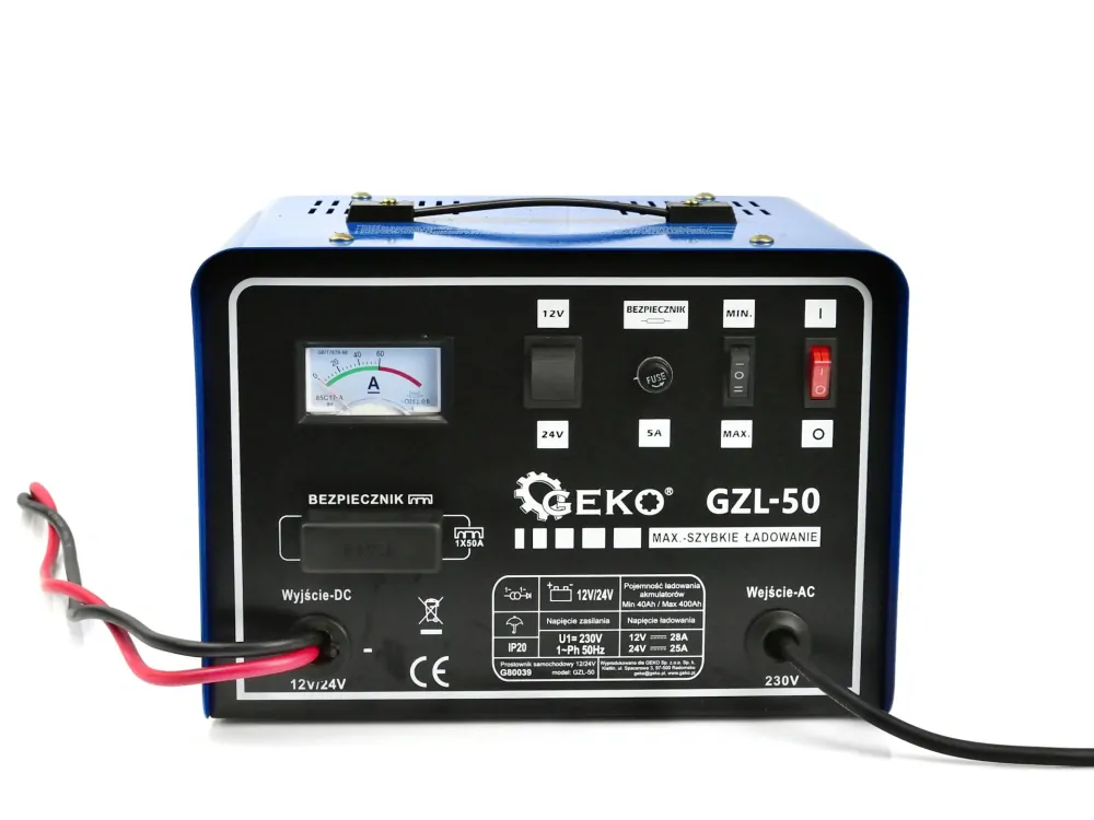 GEKO G80039 Automobilová nabíjačka 12/24V GZL-50