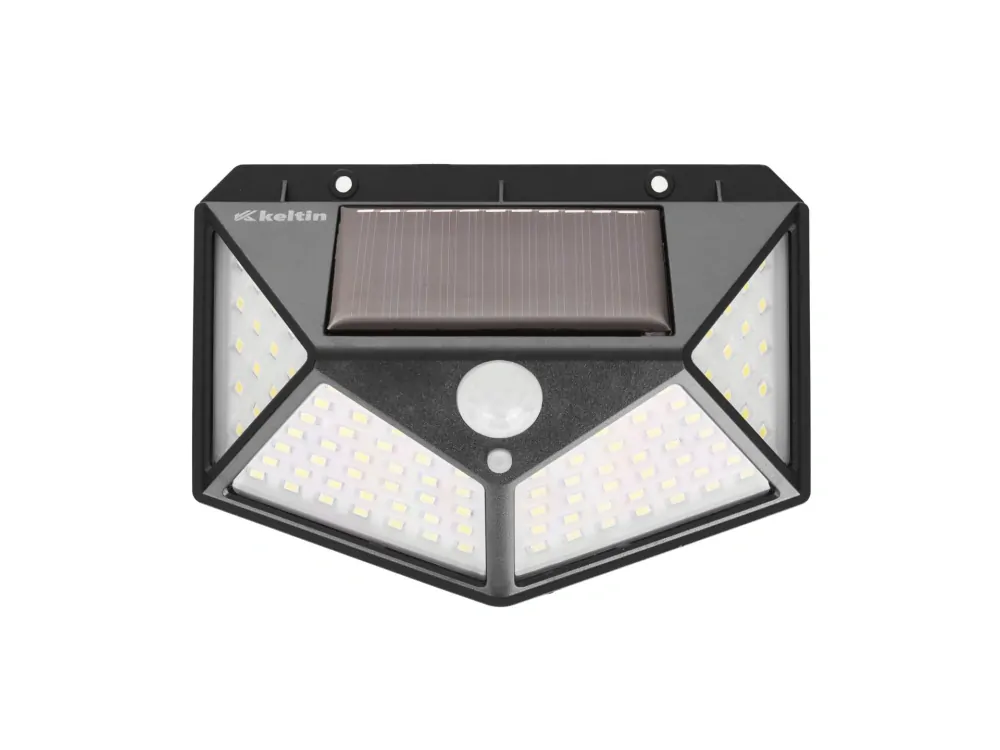 GEKO K02025 Solárna lampa so súmrakovým a pohybovým senzorom 50W (100 LED reflektor)