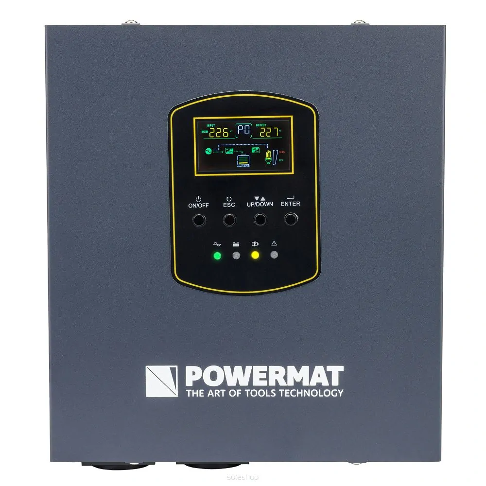 POWERMAT PM-UPS-500MW Záložný zdroj pre PC servery s LCD (UPS) 500VA 300W