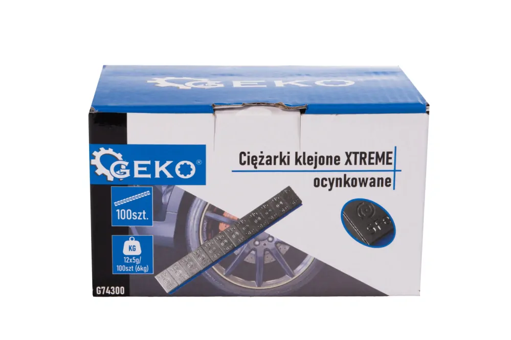 GEKO G74300 Lepené závažie XTREME, pozinkované 12x5g sada 100 pásikov (6kg)