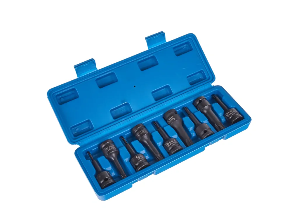 GEKO G10526 Nástrčné hlavice kľúče 9 ks T20-T70 CR-MO