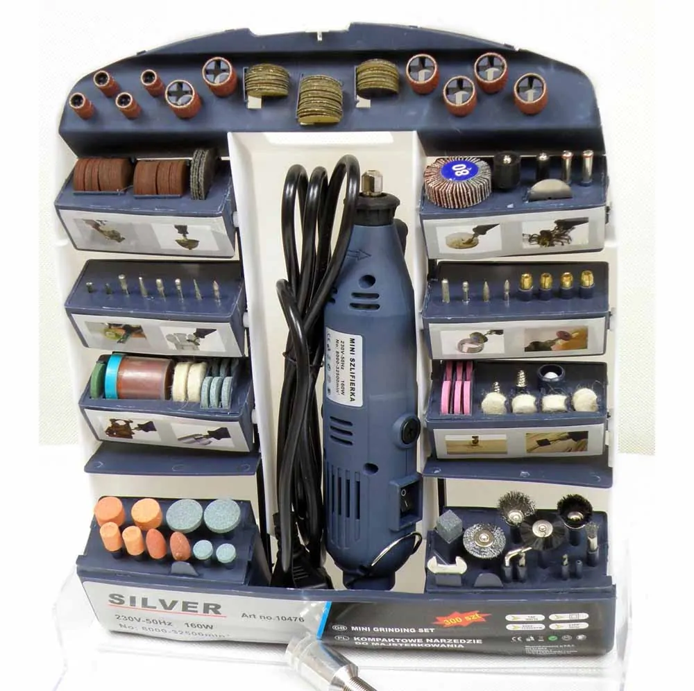 Silver S10476 Mini brúska s príslušenstvom 160W 300ks