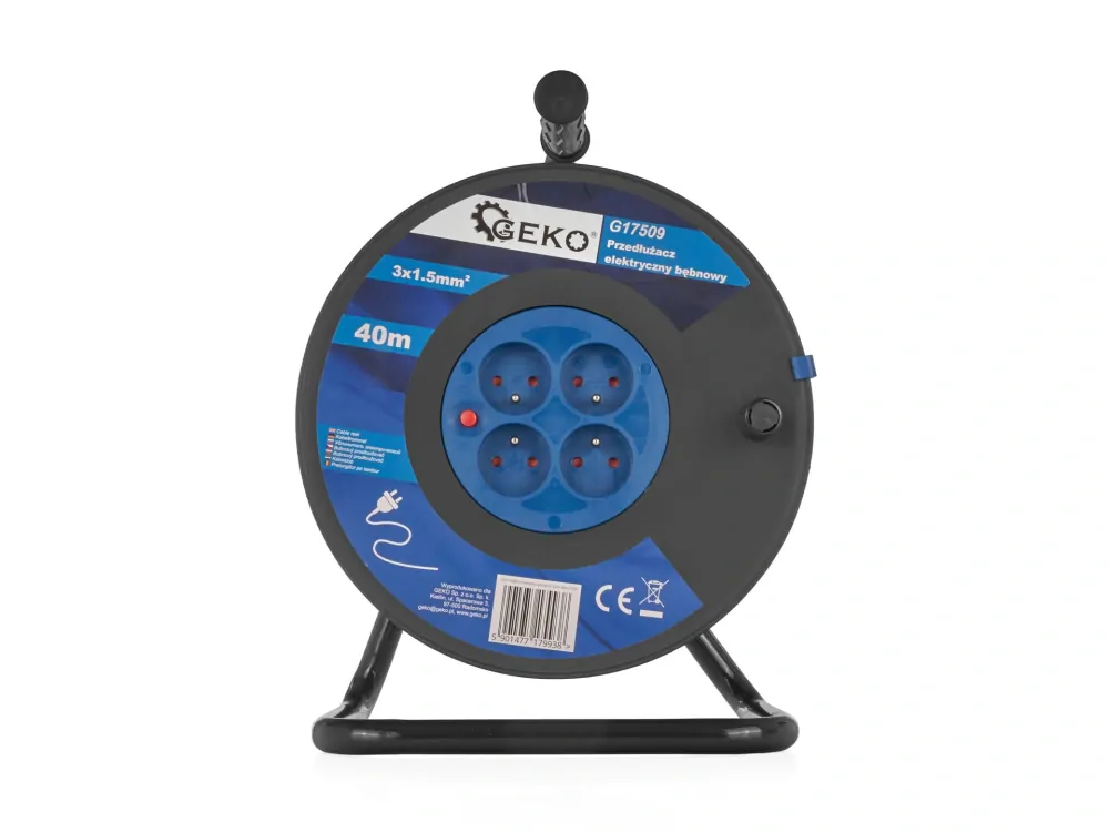 GEKO G17509 Predlžovací kábel na bubne predlžovačka 3x1.5mm2 40m