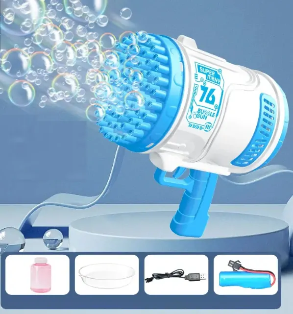 Bubble rocket Detská pištoľ na bublinky bublifuk