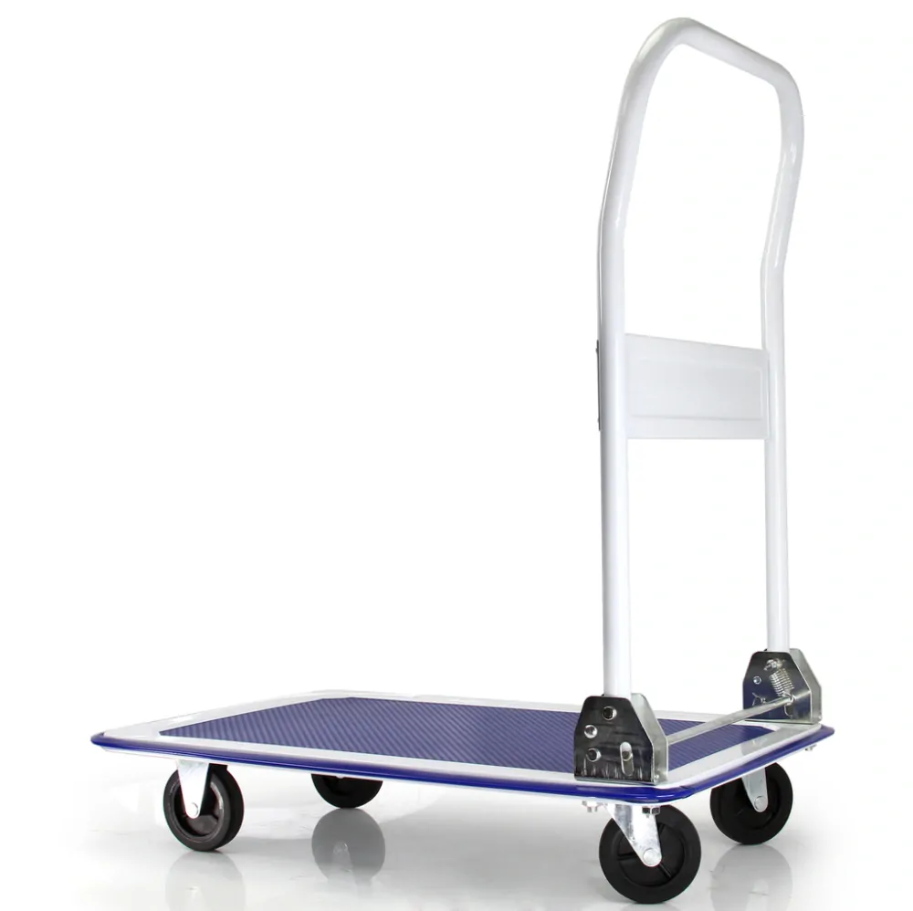 MAR-POL M80091 Plošinový transportný vozík 300kg skladacie madlo