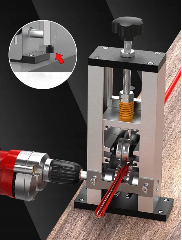 K-01 Odizolovací stroj odizolovač odstraňovač izolácie 3 otvory