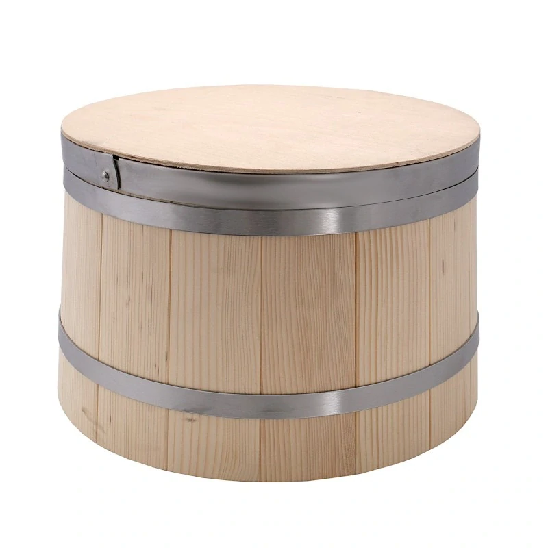 IRMA DDD135 Drevená misa sud na chlieb 35 l s vekom